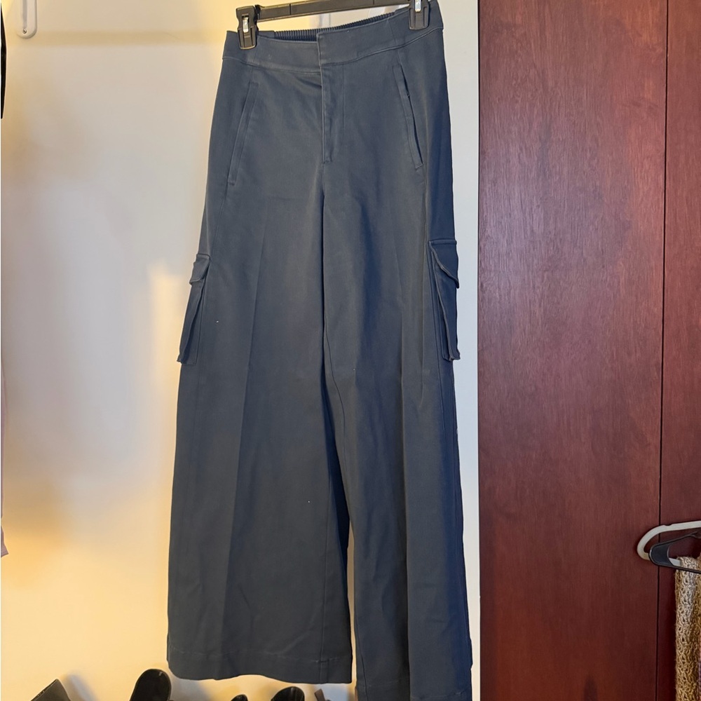 Wide-Leg Navy AlonCargo Pants